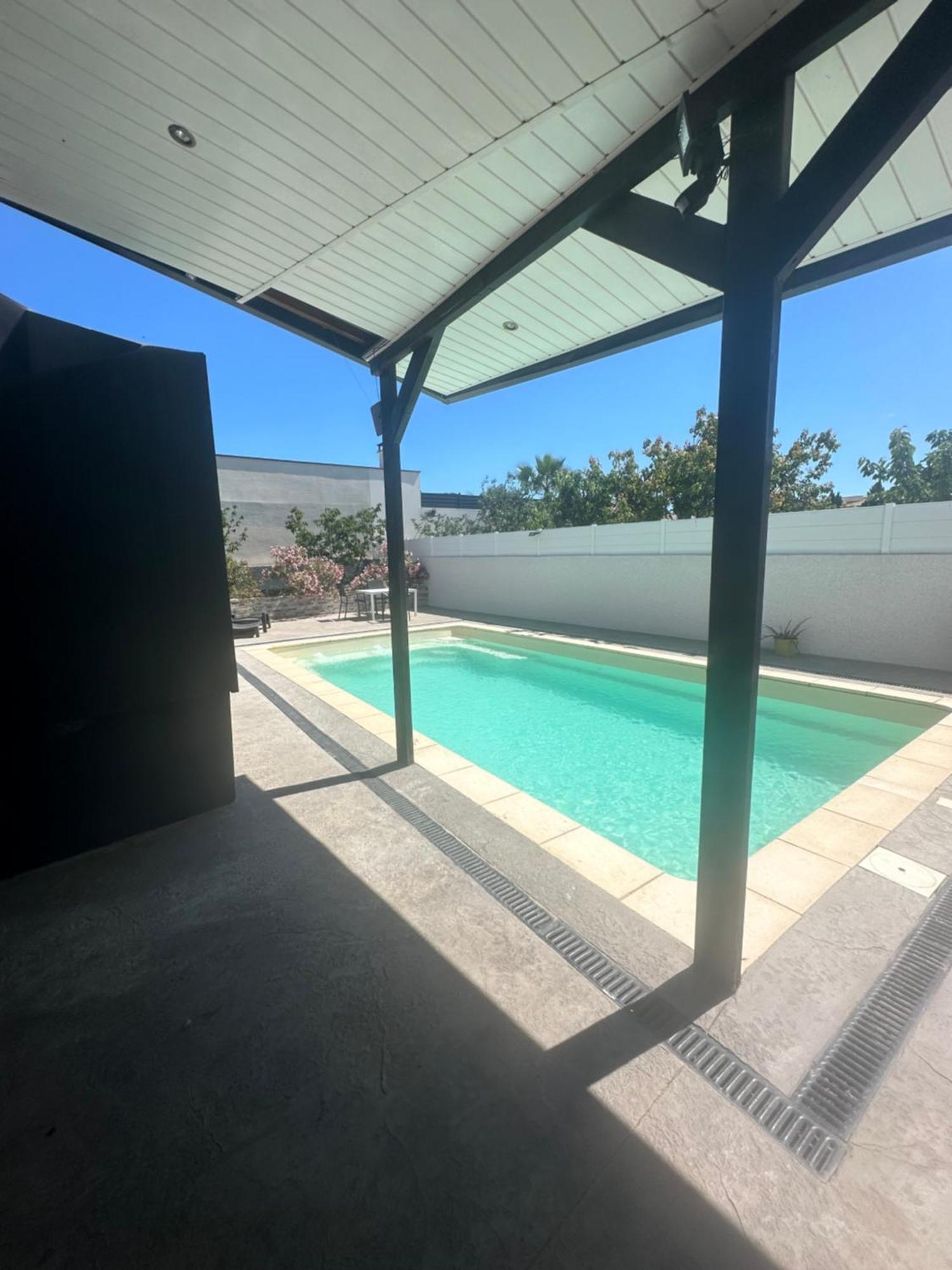 Superbe Appartement Avec Piscine Et Spa Privatif Villeneuve-les-Beziers Ngoại thất bức ảnh